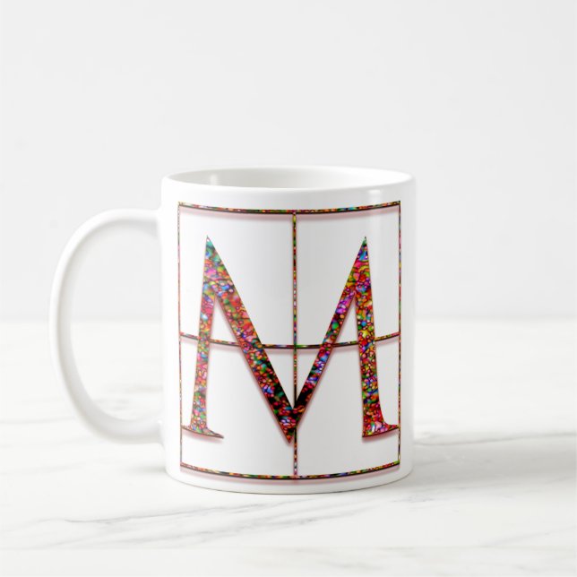M “Celtic Bricks” Custom Monogram Mugs (Left)