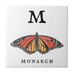 "M" for Monarch  Ceramic Tile