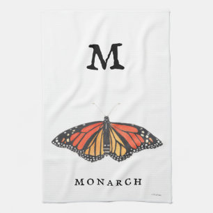 "M" for Monarch Tea Towel