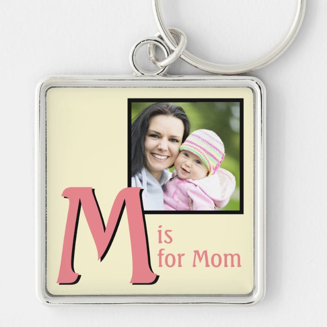 M for Mum Key Ring (Front)