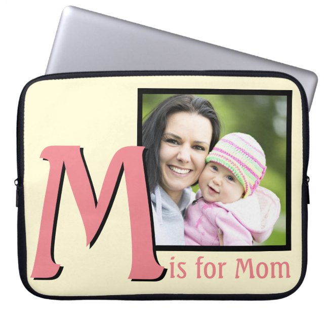 M for Mum Laptop Sleeve (Front)