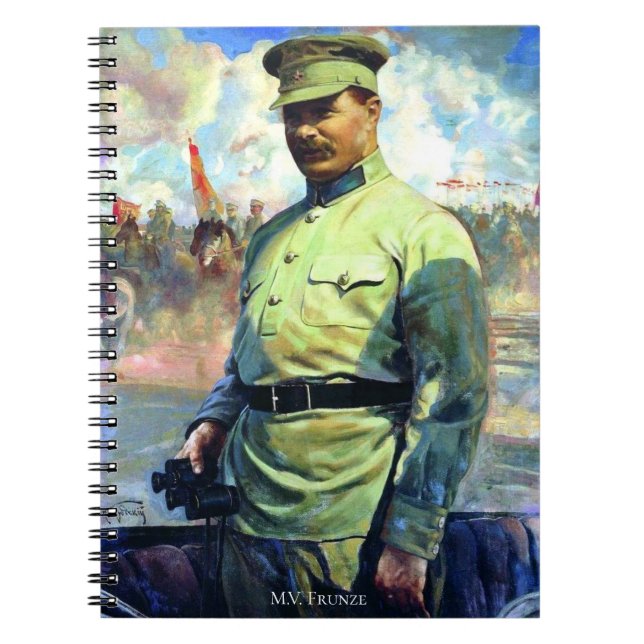 M. Frunze - Soviet Army Officer, Red Army Founder Notebook (Front)
