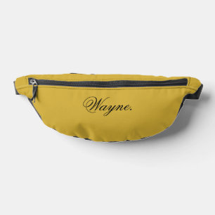 M Gold Fanny Pack Featuring Your Custom Name