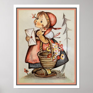 M. I. Hummel The Little Messenger 1940's Print