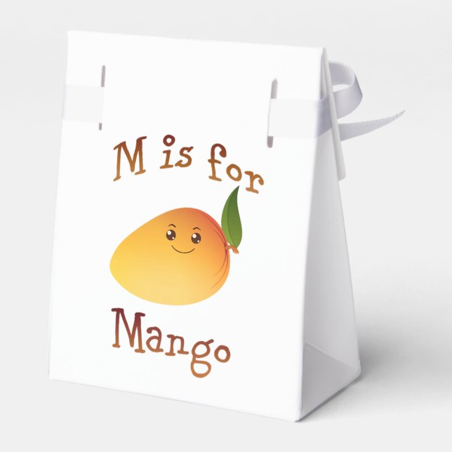 M is for Mango Favour Box (Back Side)