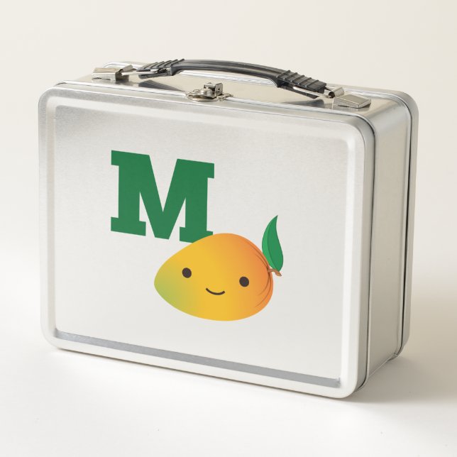 M is for Mango Metal Lunch Box (Front)