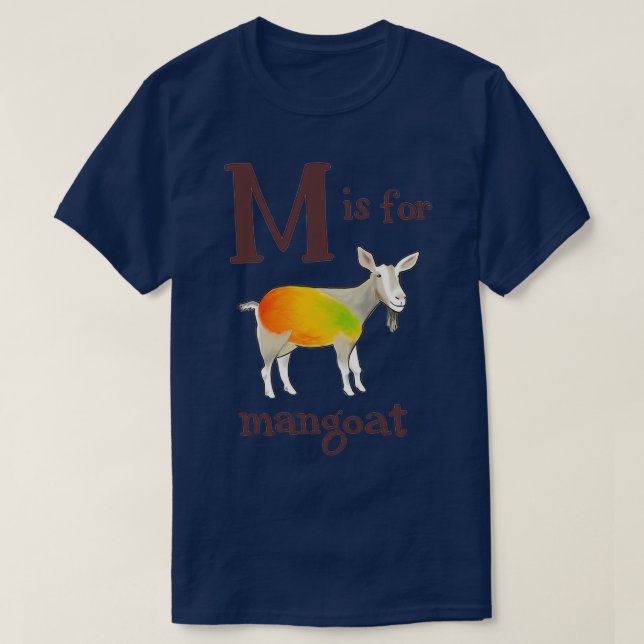 M is for Mangoat T-Shirt (Design Front)