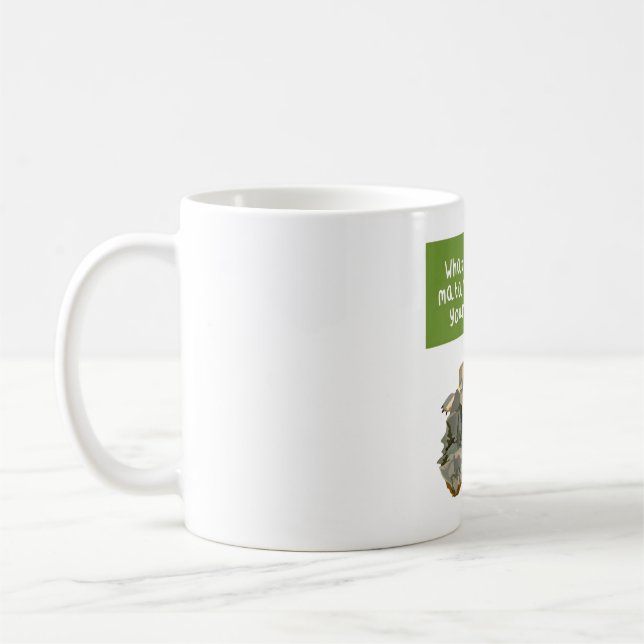 M is for Mata Mata Turtle Coffee Mug (Left)