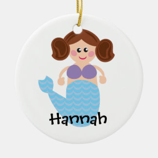 M is for Mermaid Personalised Ornament