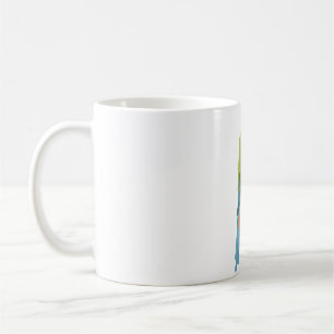 M is for Military Macaw.Military Macaw Illustratio Coffee Mug