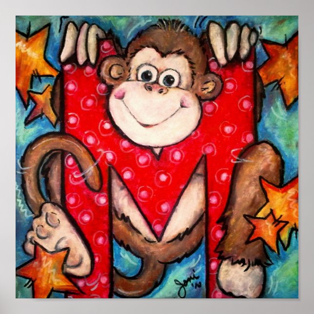 M is for Monkey Poster (Front)