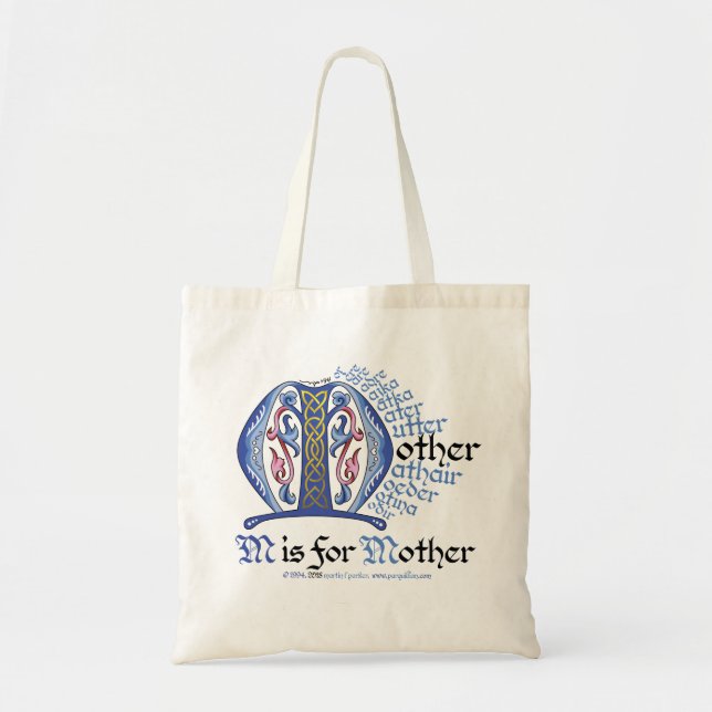 M is for Mother Tote Bag (Front)