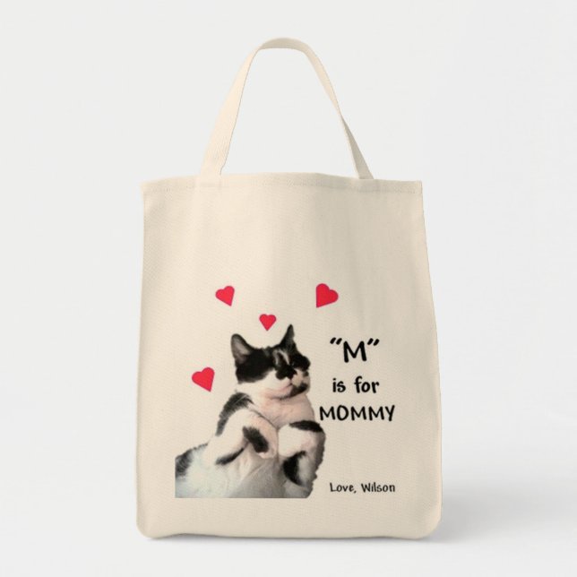 "M" is for Mummy Tote Bag (Front)