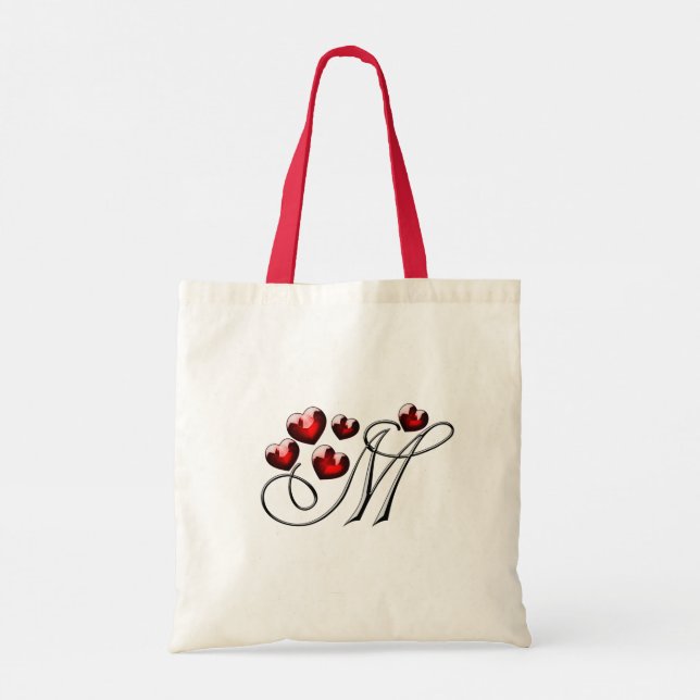 M letter tote bag (Back)
