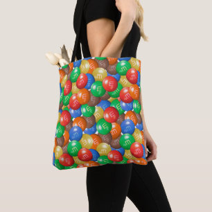 M&M Candy Tote Bag   Colourful Trick-or-Treat Bag