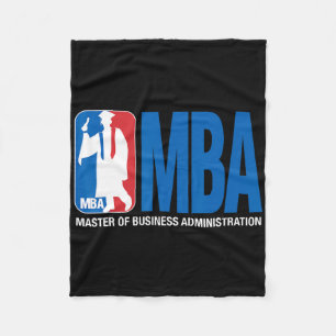 M Masters Degree Graduation Sketll Theme Pun Grad Fleece Blanket