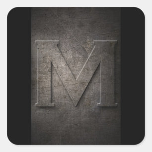 M Metal Monogram Stickers