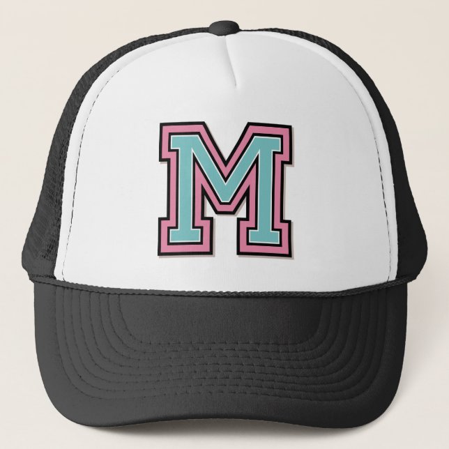 "M" Monogram Trucker Hat (Front)