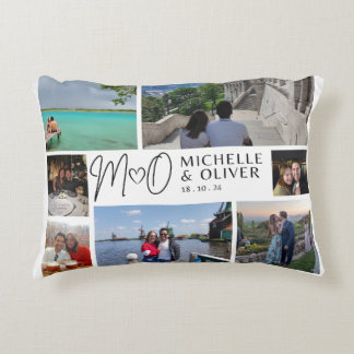M+O Wedding Day Decorative Cushion