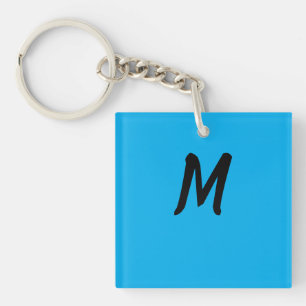 M on a Blue Key Ring
