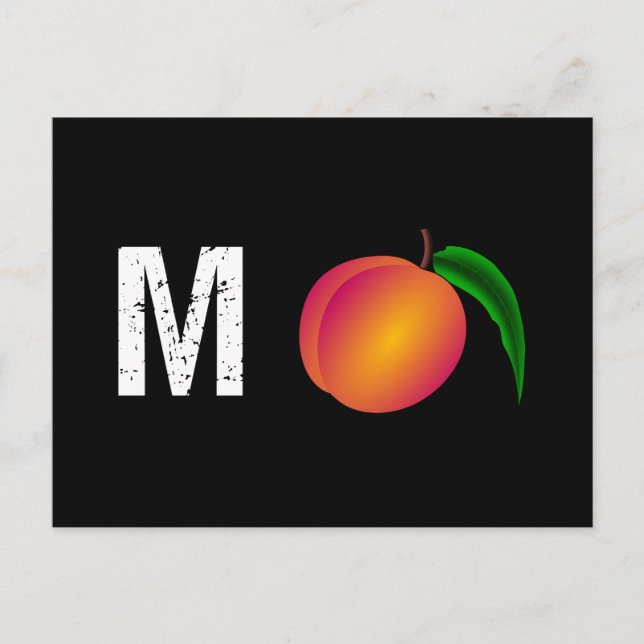 M-Peach Impeach Anti-Trump Postcard (Front)