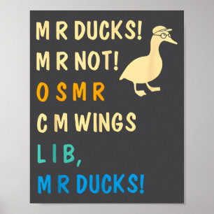 M R Ducks M R Not O S M R Cm Wangs Lib M R Ducks P Poster