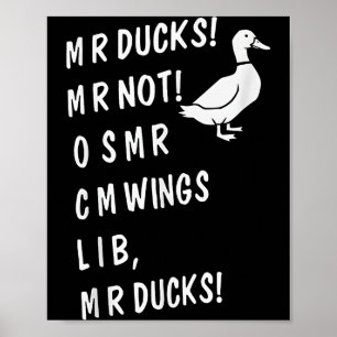M R Ducks M R Not O S M R Cm Wangs Lib M R Ducks Poster
