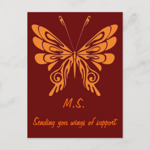 M.S. Butterfly Postcard