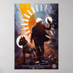 M&S Simon & Peaches Poster - Art by Galen Dara