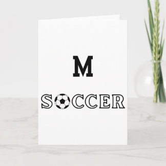 M Soccer  Card