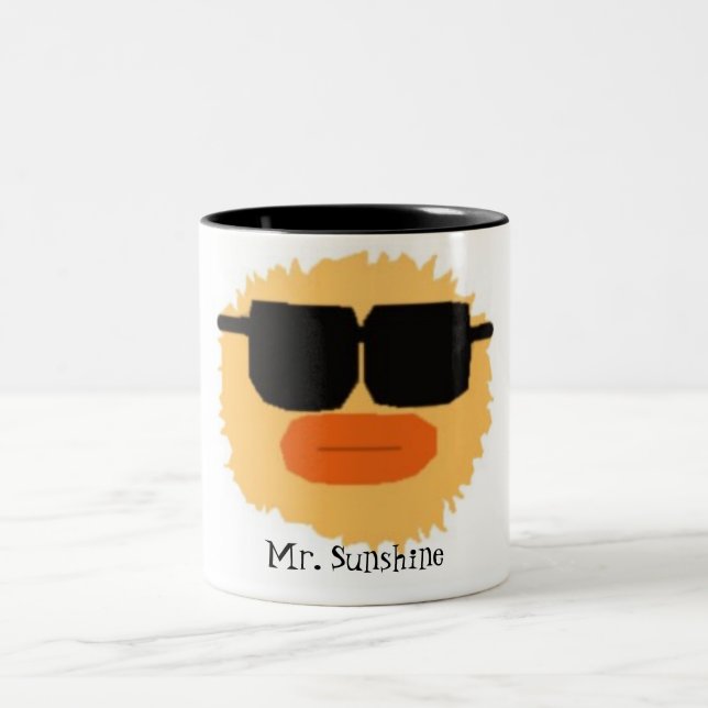 M.sunshine copy, Mr. Sunshine Two-Tone Coffee Mug (Center)