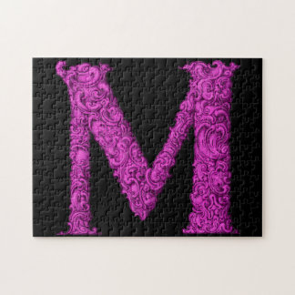 M - The Falck Alphabet (Pink) Jigsaw Puzzle