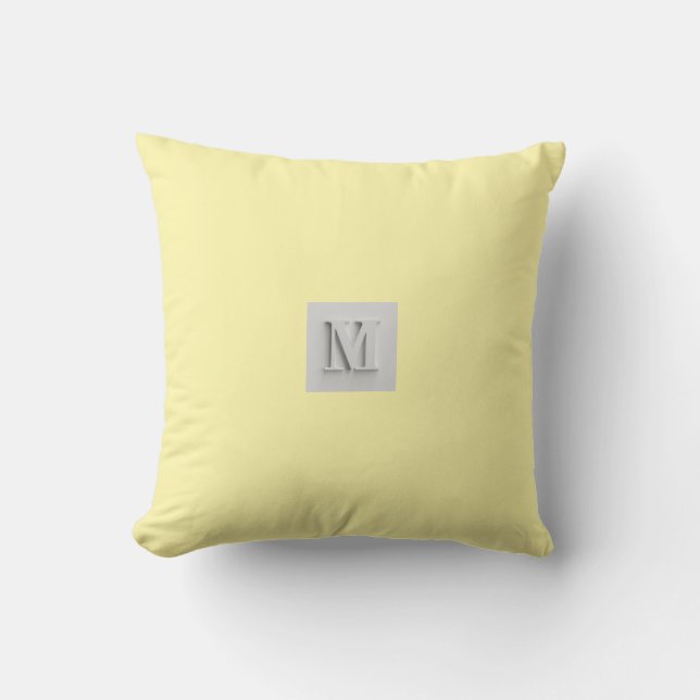 M Throw Pillow 41 x 41 cm (Front)