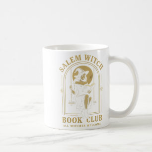 M Witch Book Club Bookish Halloween Full Moon Read Coffee Mug