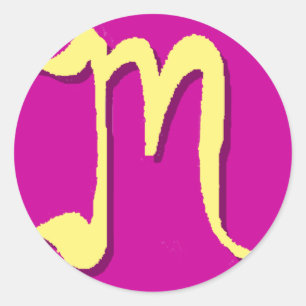 M (Yellow) Sticker