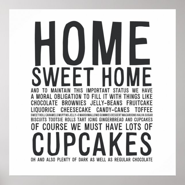 MA020 HOME SWEET HOME POSTER (Front)