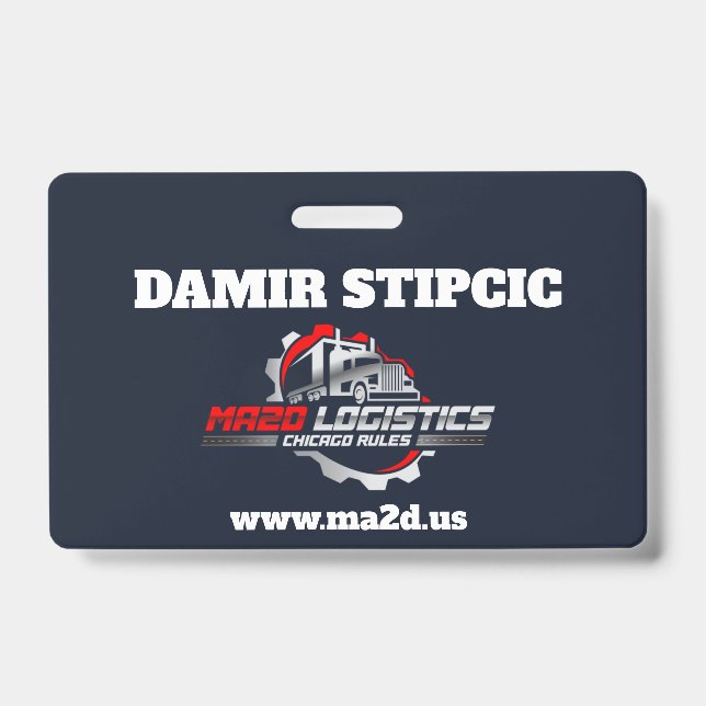 MA2D LOGISTIC  ID BADGE (Front)