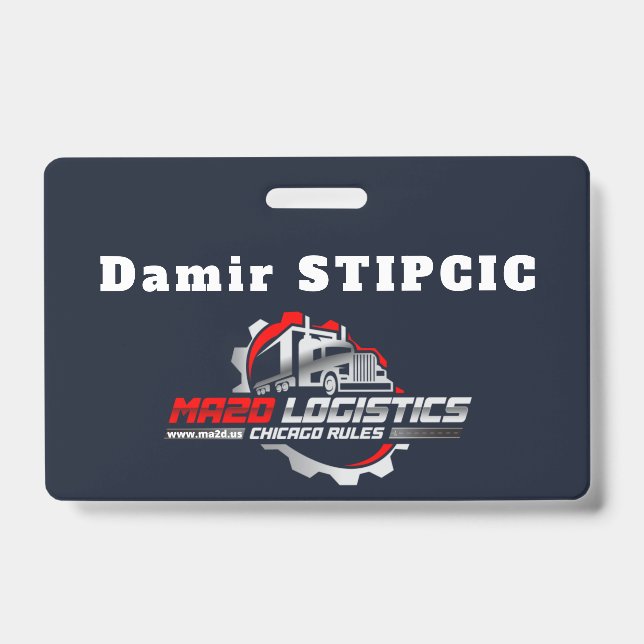 MA2D LOGISTIC  ID BADGE (Front)