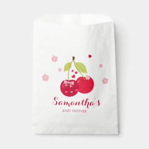 Ma Cherie Cherry Pink Coquette Girl Baby Shower Favour Bag