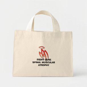 MA - logo, FIGHT CURESPINAL MUSCULAR ATROPHY Mini Tote Bag