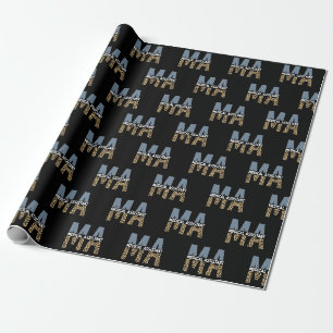 MA Medical Assistant Leopard Print Wrapping Paper
