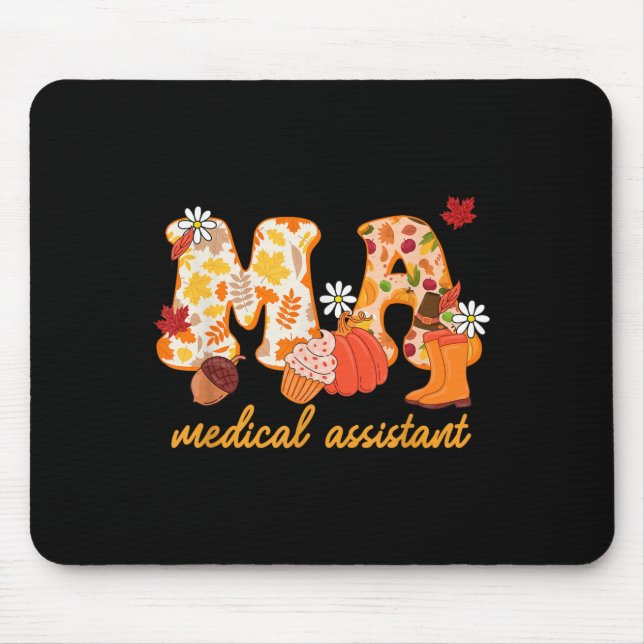 Ma Medical Istant Fall Pumpkin Cute  Mouse Pad (Front)