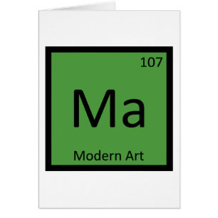 Ma - Modern Art Chemistry Periodic Table Symbol