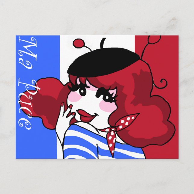 Ma puce française postcard (Front)