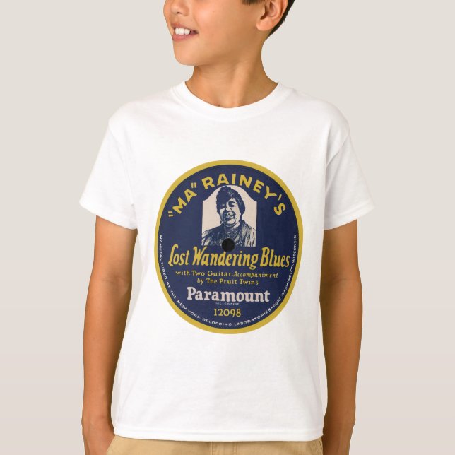 Ma Rainey's "Lost Wanering Blues" T-Shirt (Front)
