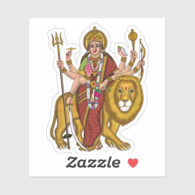 Maa Durga stickers (Sheet)
