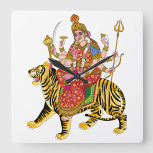 Maa Durga Wall Clock