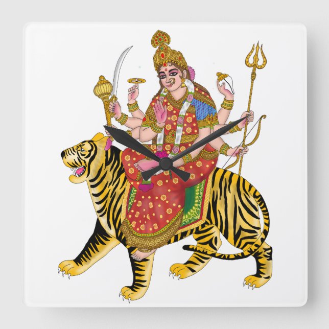 Maa Durga Wall Clock (Front)