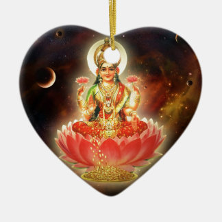 Maa Maha Lakshmi Devi Laxmi Goddess of Wealth Ceramic Ornament