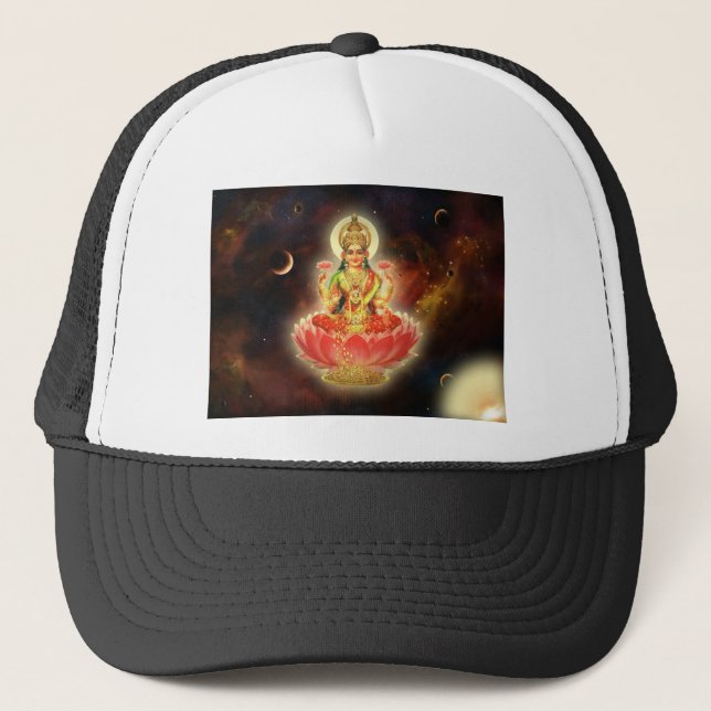 MAA MAHALAXMI DEVI INDIAN GODDESS OF WEALTH/ FORTU TRUCKER HAT (Front)